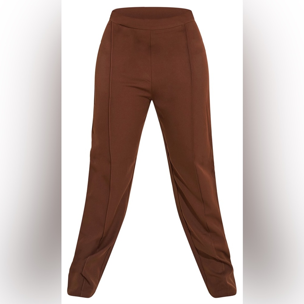 Pretty Little Thing Trousers in Chocolate Brown Plus Size 3X